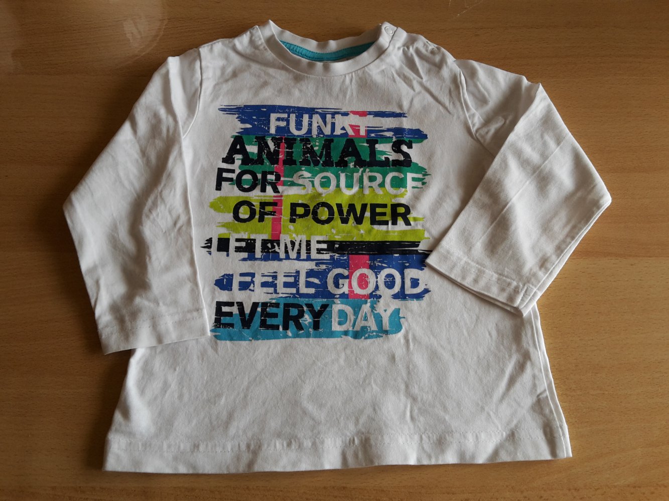 tolles weißes Langarmshirt in Gr. 92 von Topomini