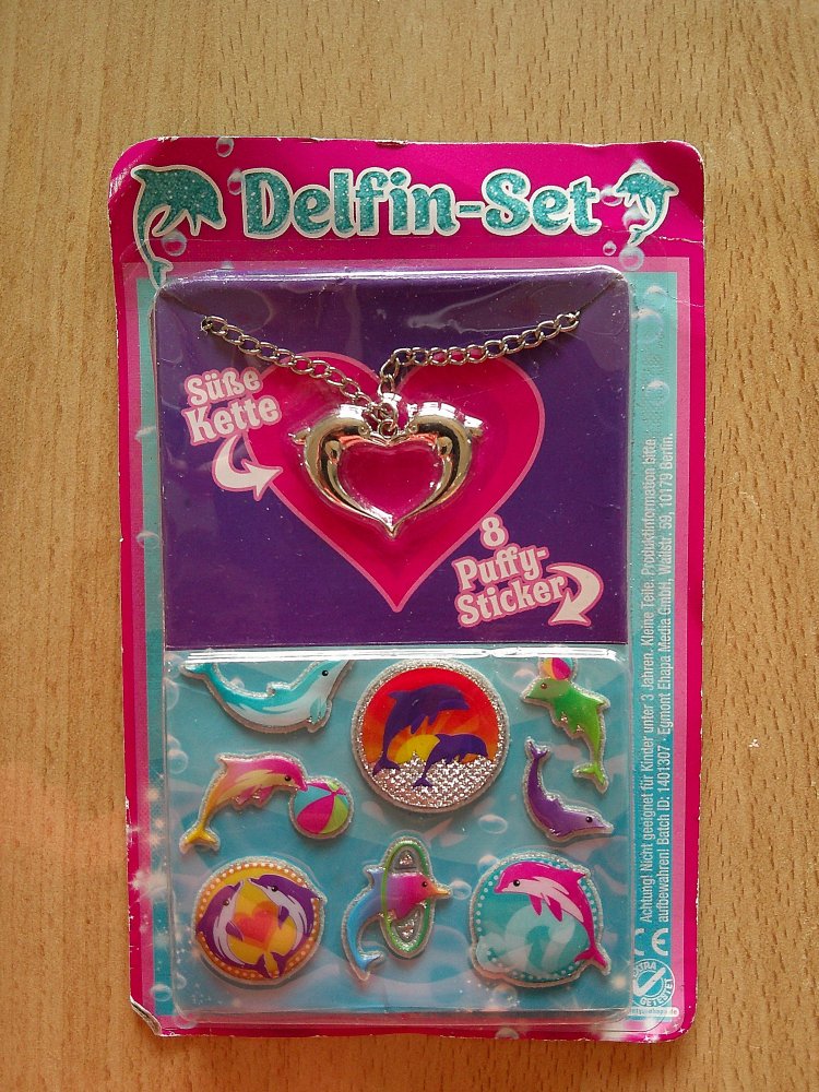 OVP Delfinkette mit Aufklebern