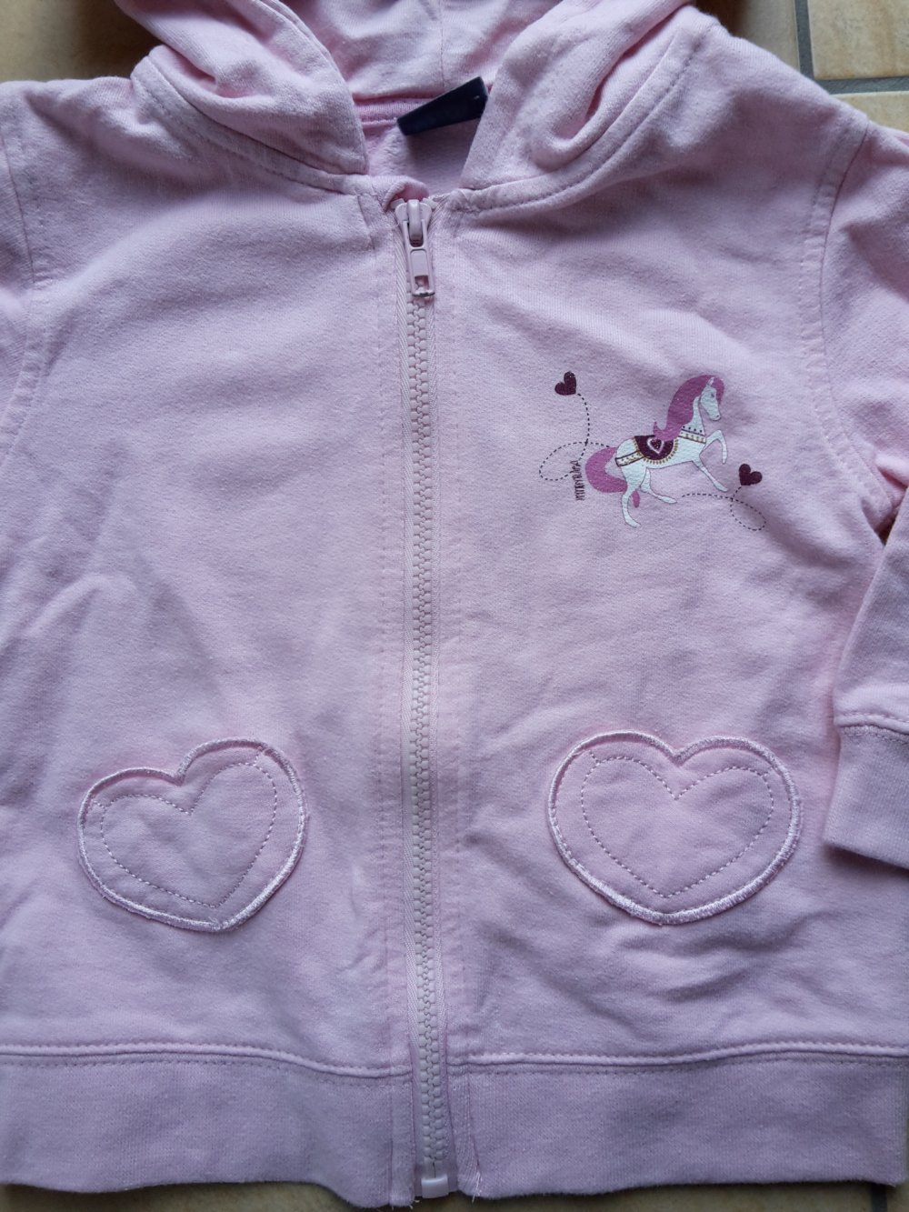 rosa Sweatjacke in Gr. 86/92