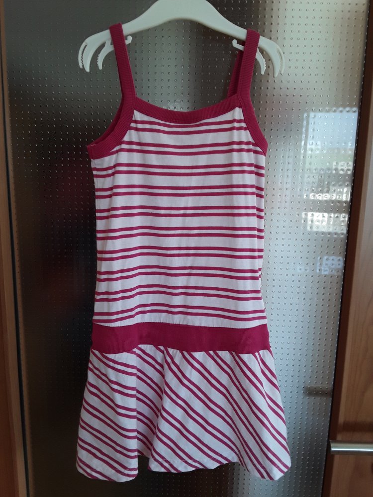 gestreiftes Kleid in Gr. 122/128