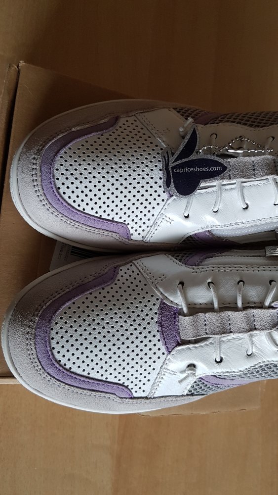 neue Caprice Sneaker Mesh exklusiv Gr. 39 - grau