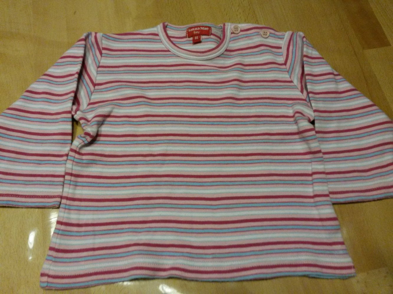 2 gestreifte LAShirts in Gr. 86 von Ginna Mae