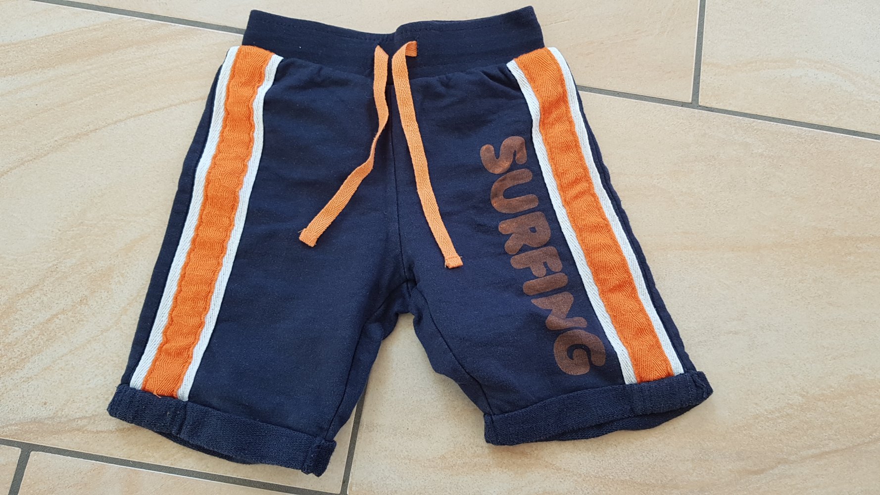 blaue kurze Hose / Shorts in Gr. 86 von bon Prix