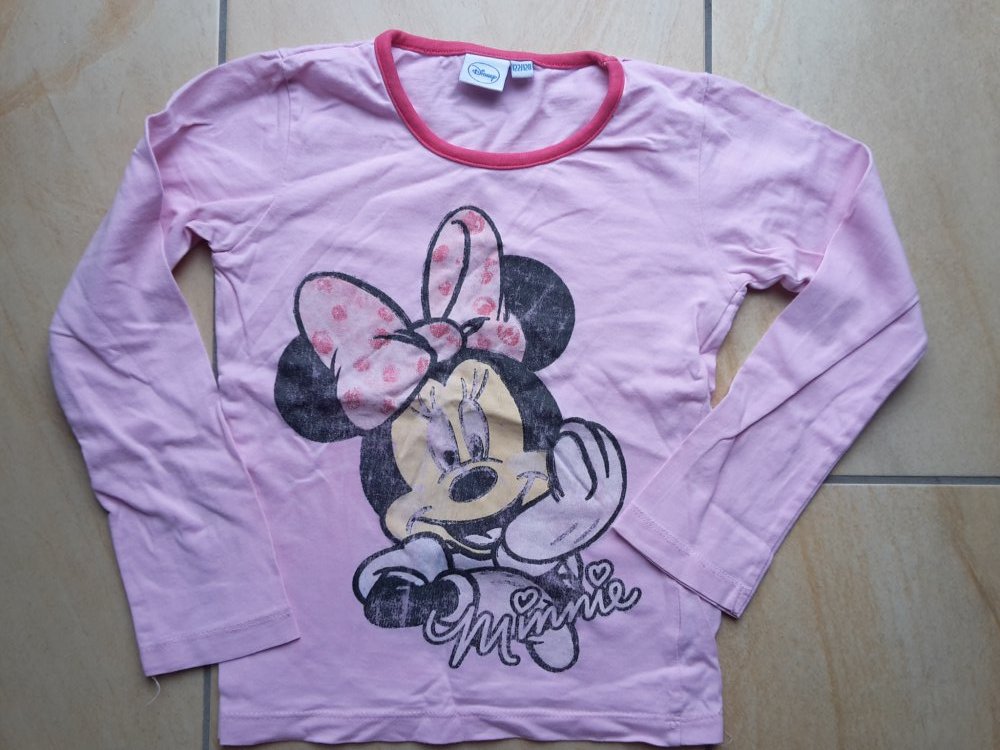 langer dünner Schlafanzug mit Minnie in Gr. 122/128