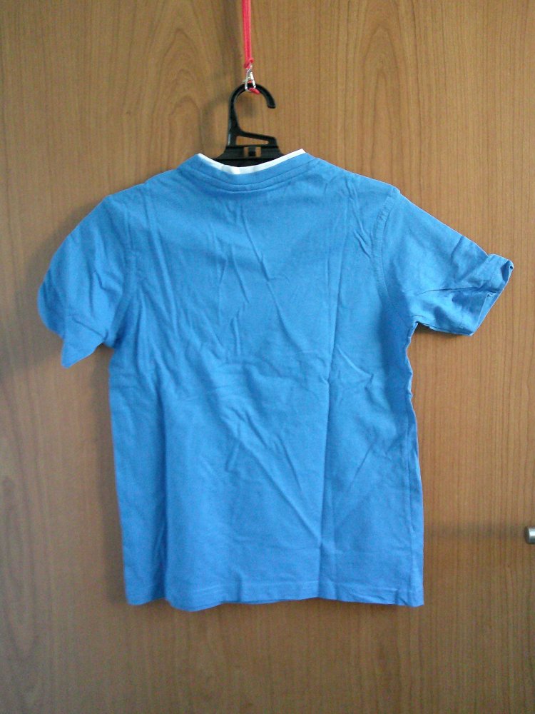 blaues T-Shirt mit Traktormotiv Gr. 128/134 Salt and Pepper