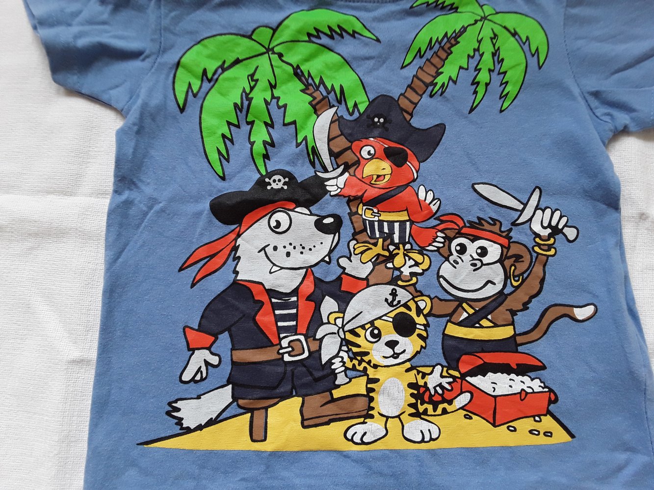 blaues T-Shirt in Gr. 80/86 von bpc