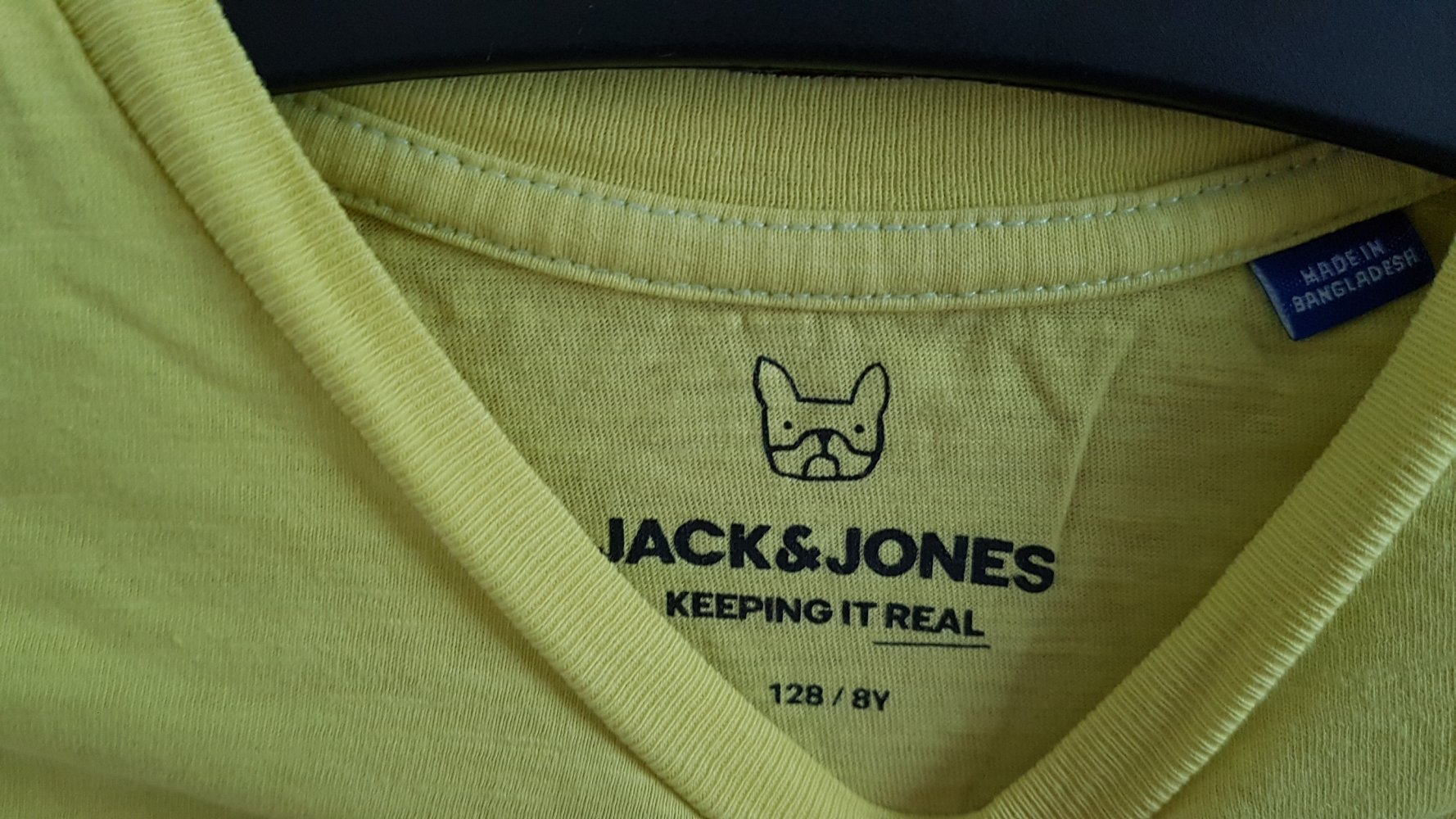 gelbes T-Shirt Gr. 128 Jack & Jones