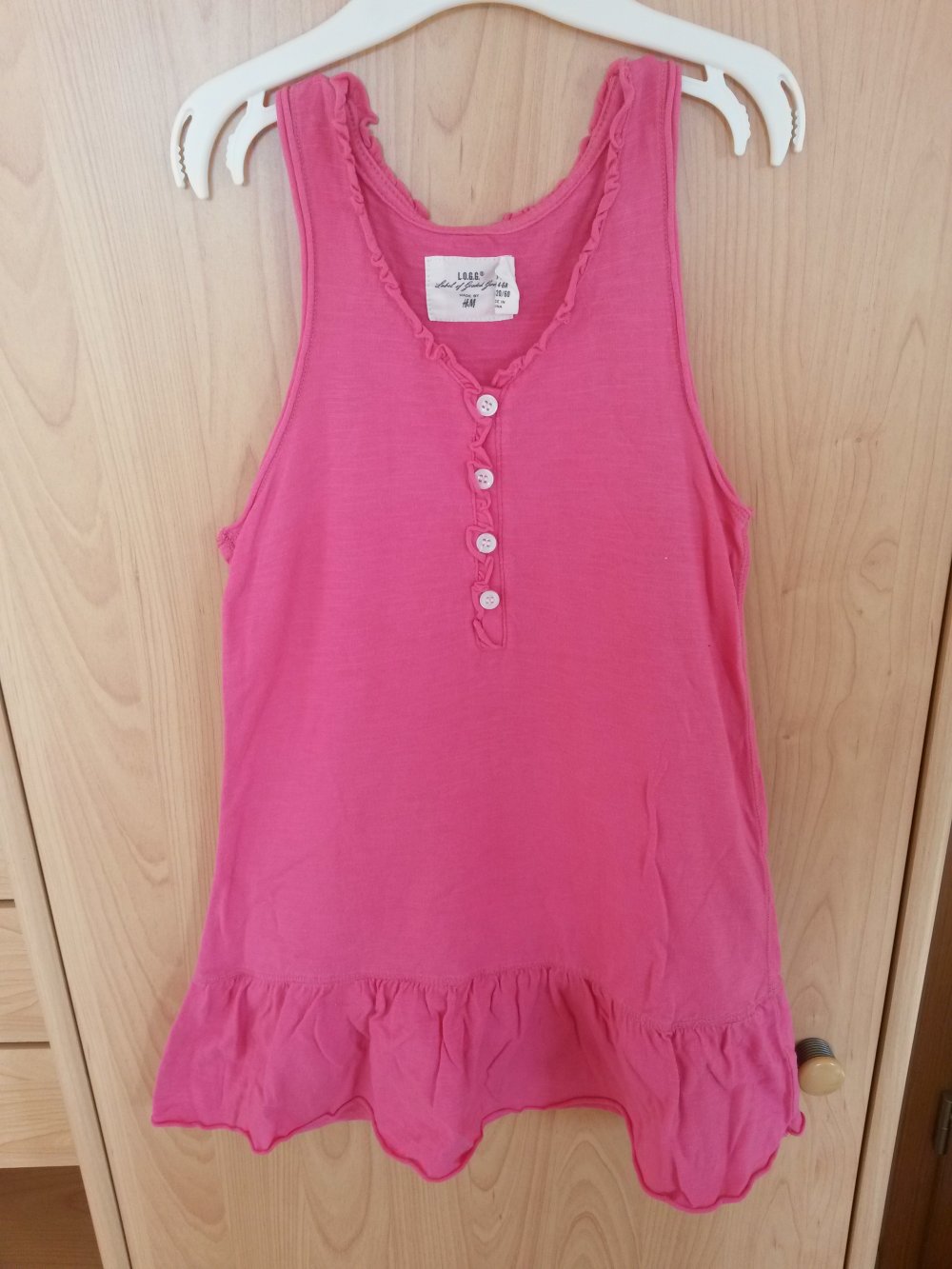 pinkfarbenes Kleid in Gr. 110/116 von H&M
