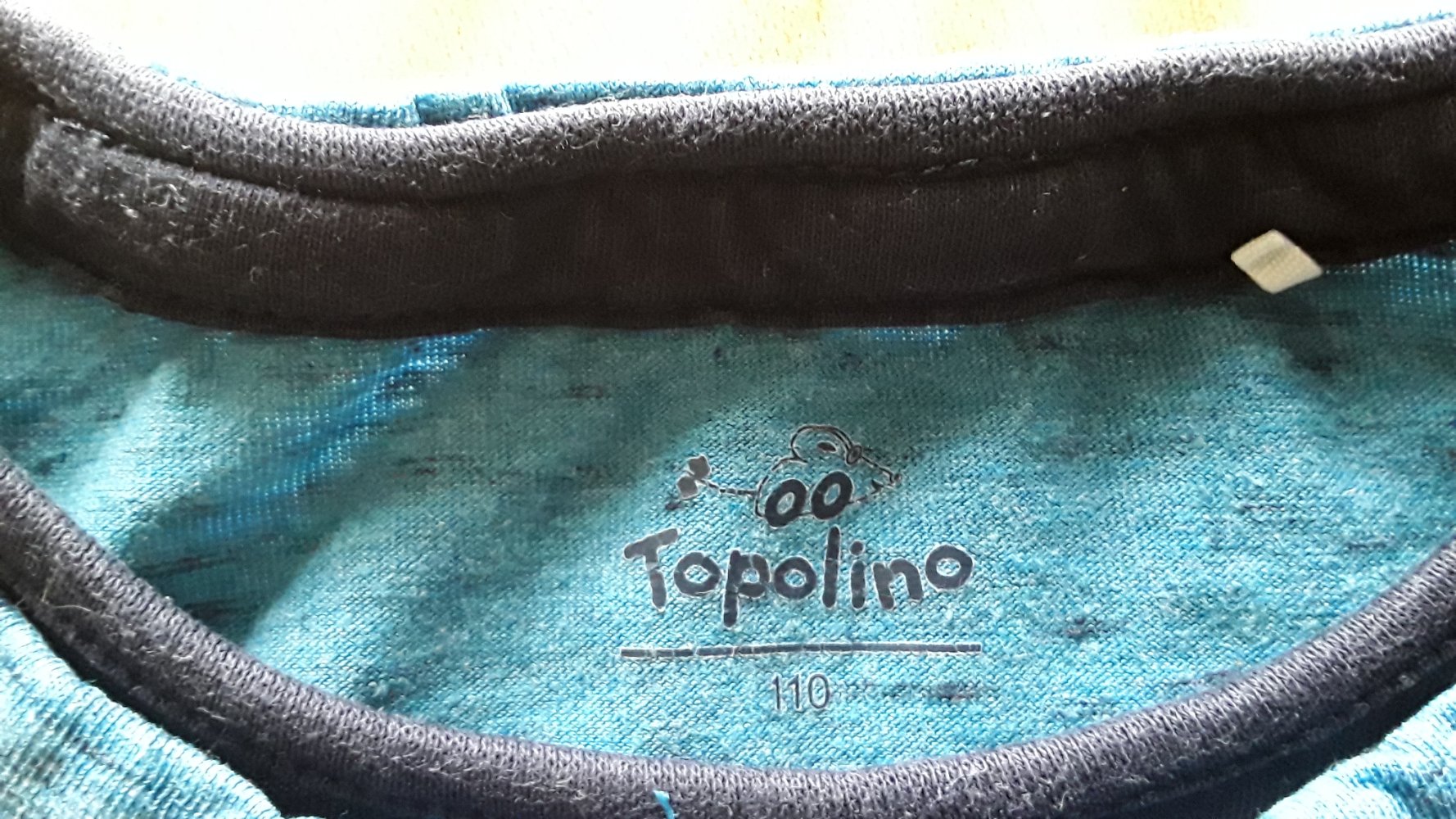 blaues Langarmshirt in Gr. 110 von Topolino