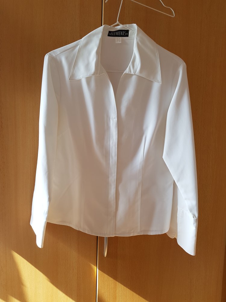 weiße Bluse in Gr. 36 von Elements 