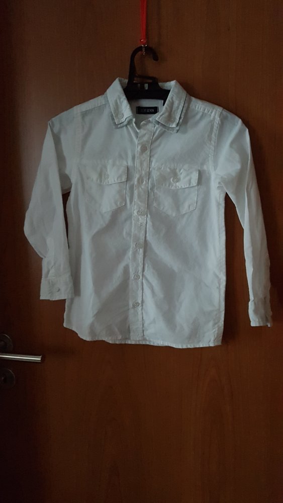 1x getragenes, weißes Langarmhemd Gr. 110 von Blue Seven