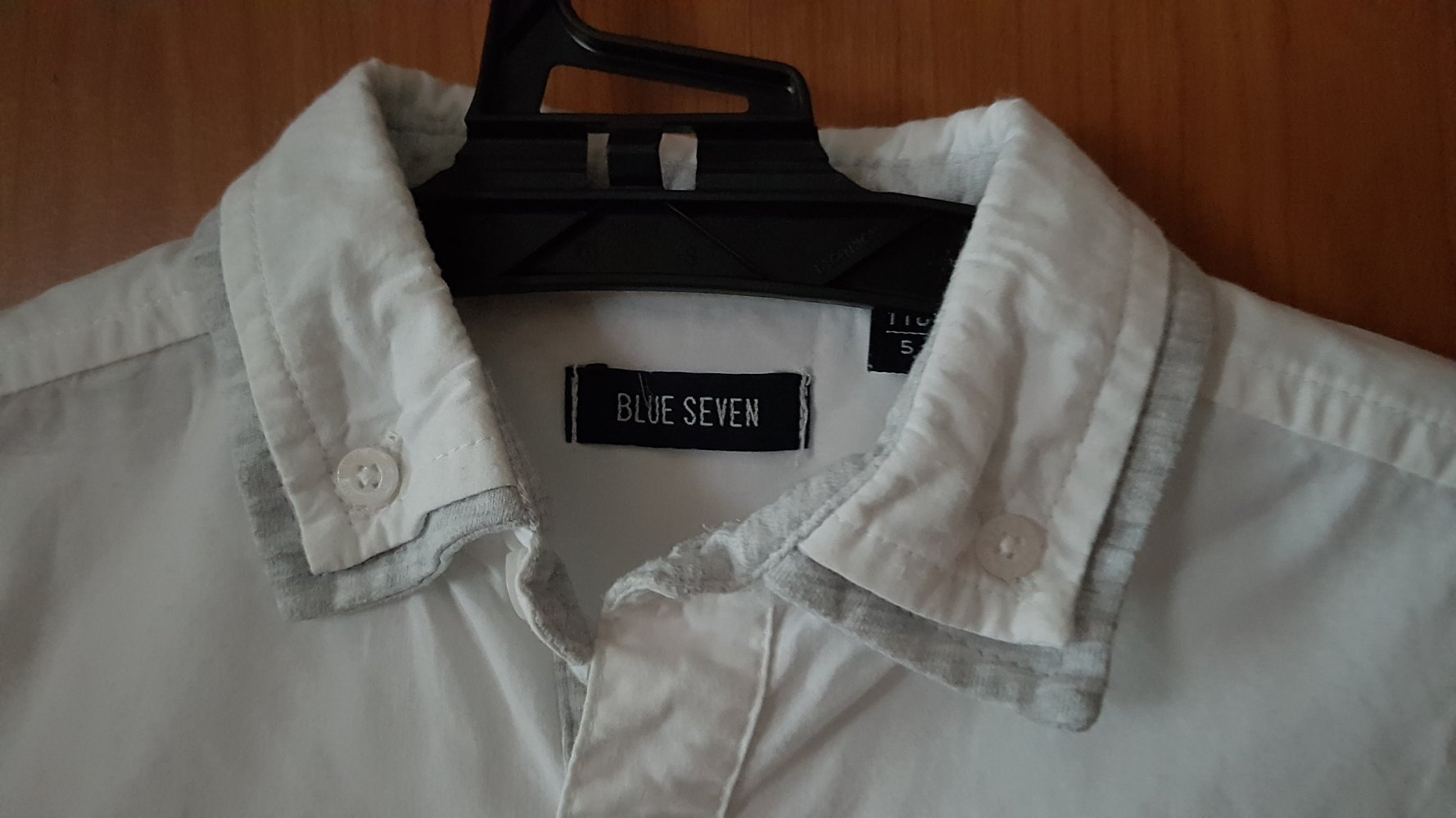 1x getragenes, weißes Langarmhemd Gr. 110 von Blue Seven