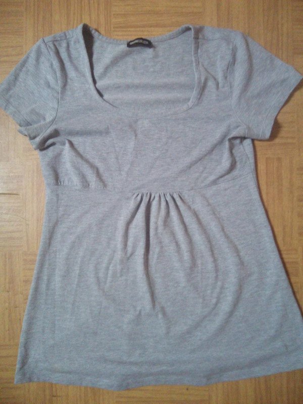 Peplum Babydoll Empire Shirt 38 Grau siehe Bilder 