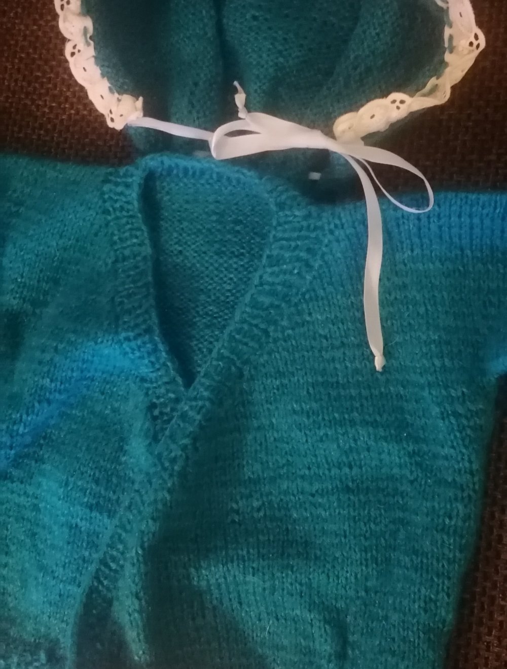 Handarbeit Jacke und Mütze vintage