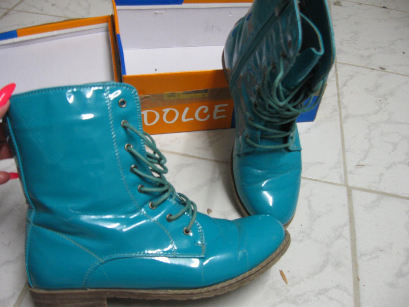 *** Lack Stiefeletten ***