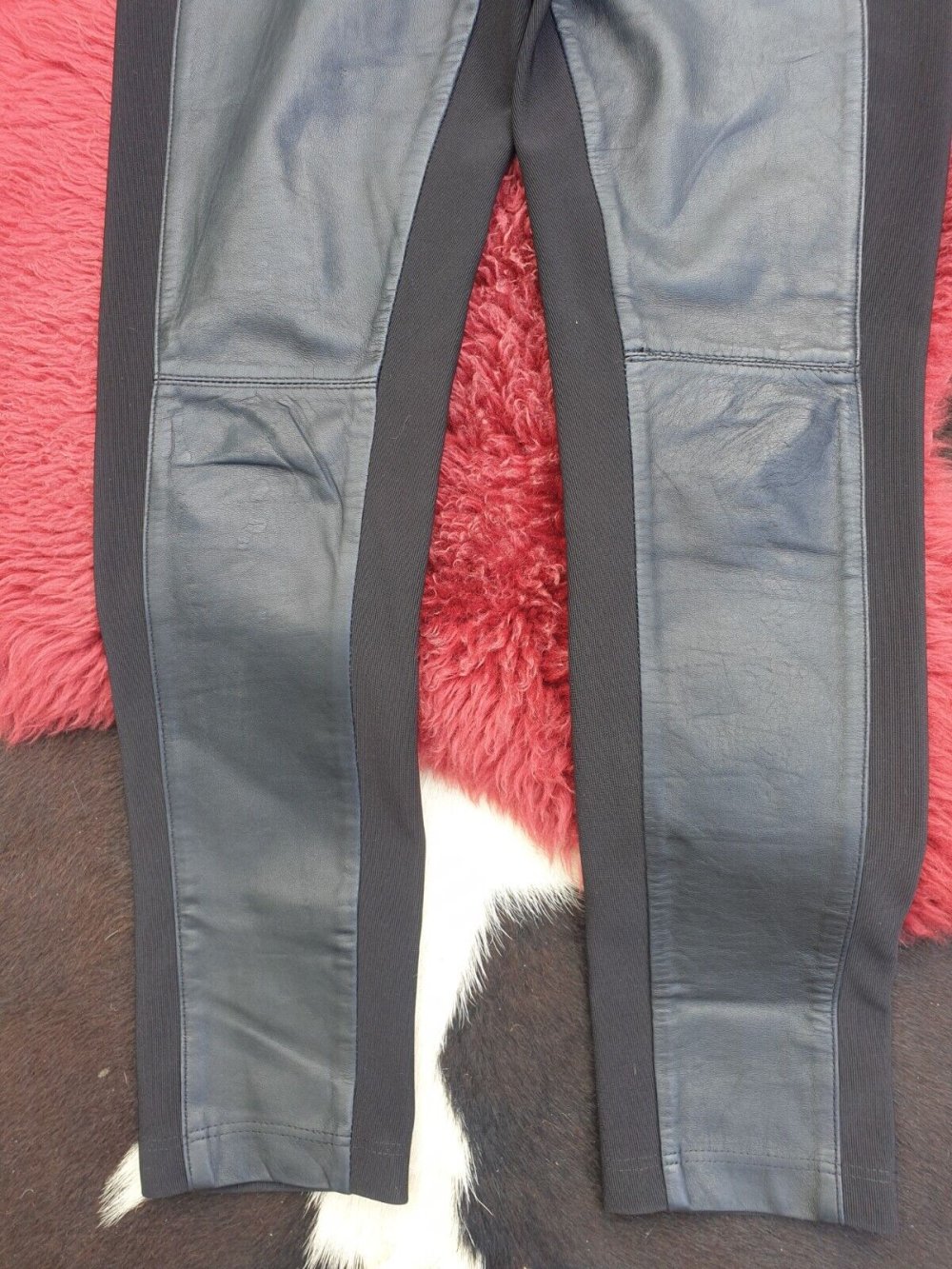 *** Hammermäßige ~ Echtleder ~ Leggings ~ Bllack ***