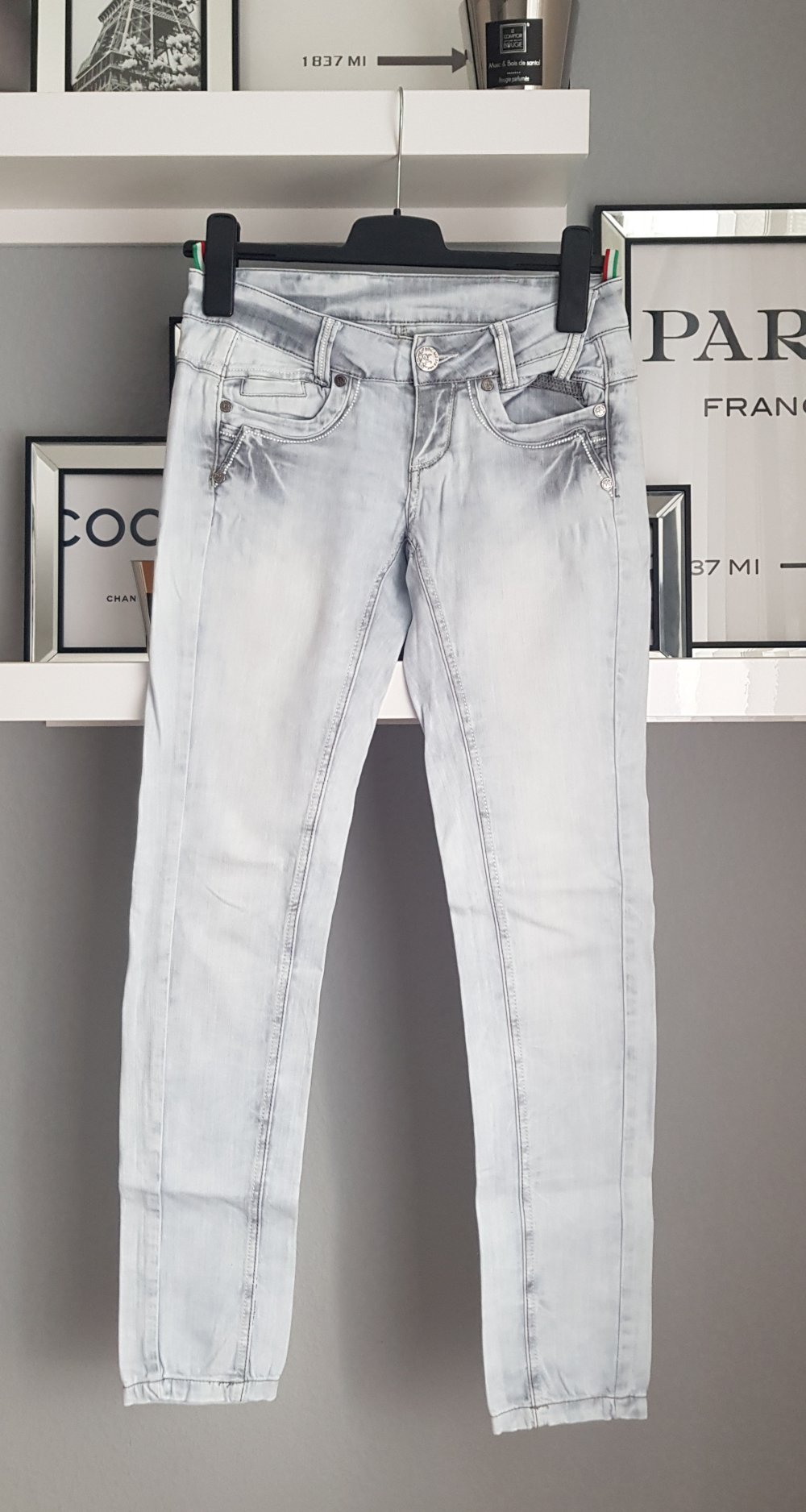 Jeanshose hellgrau
