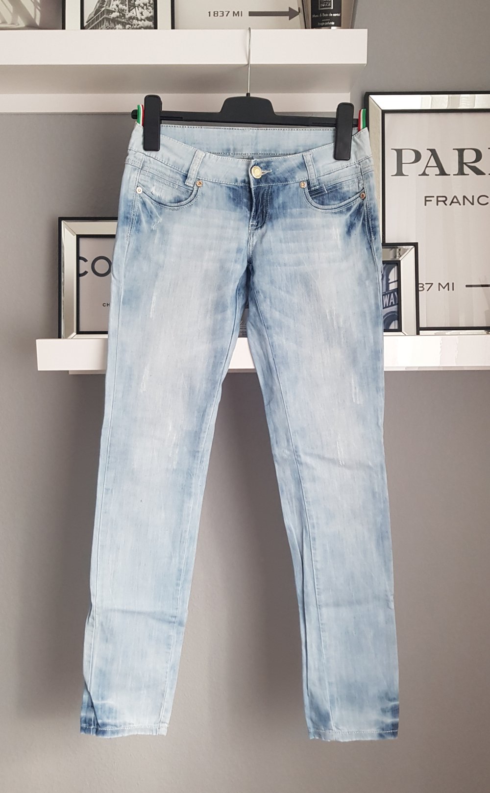 Jeanshose hellblau
