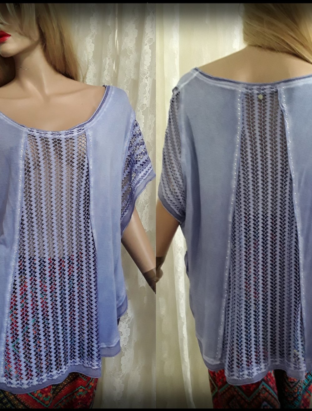 Shirt im Fledermaus-Schnitt