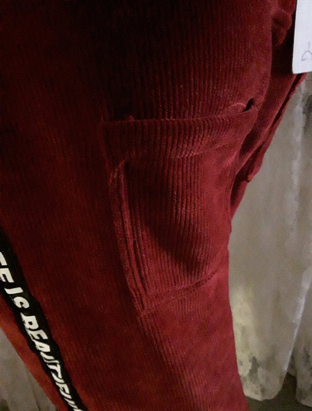 superweiche Schlupf-Hose bordeauxfarben