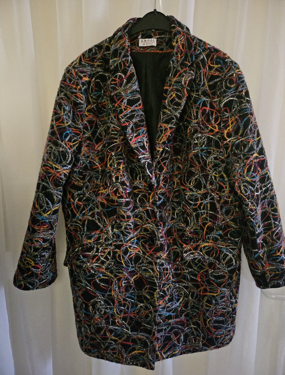 Jacke/Kurzmantel Stoff-Fäden-Optik