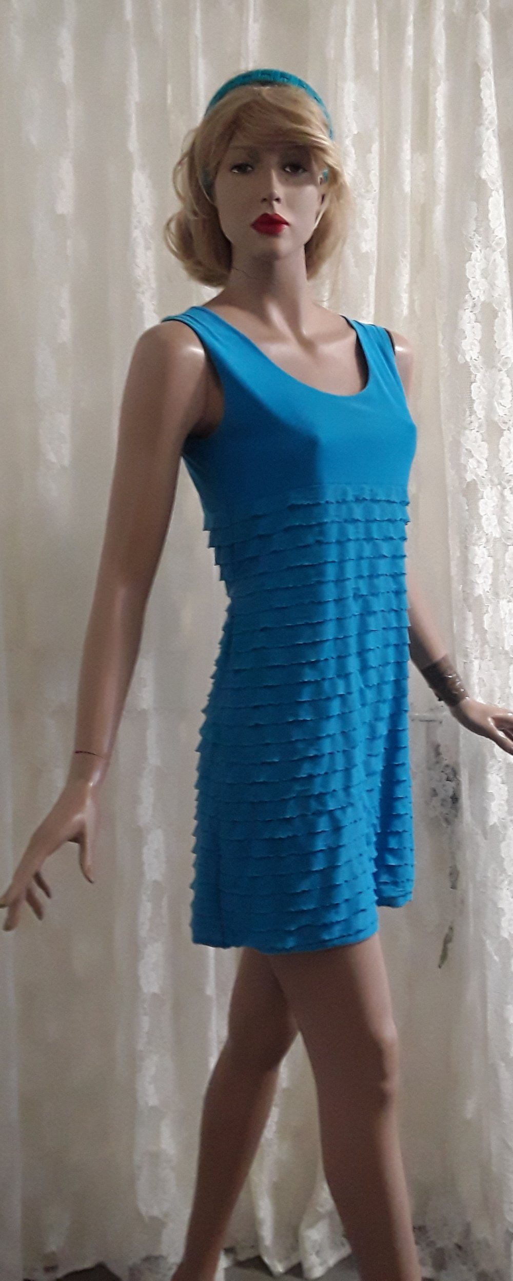 Minikleid in Türkis 