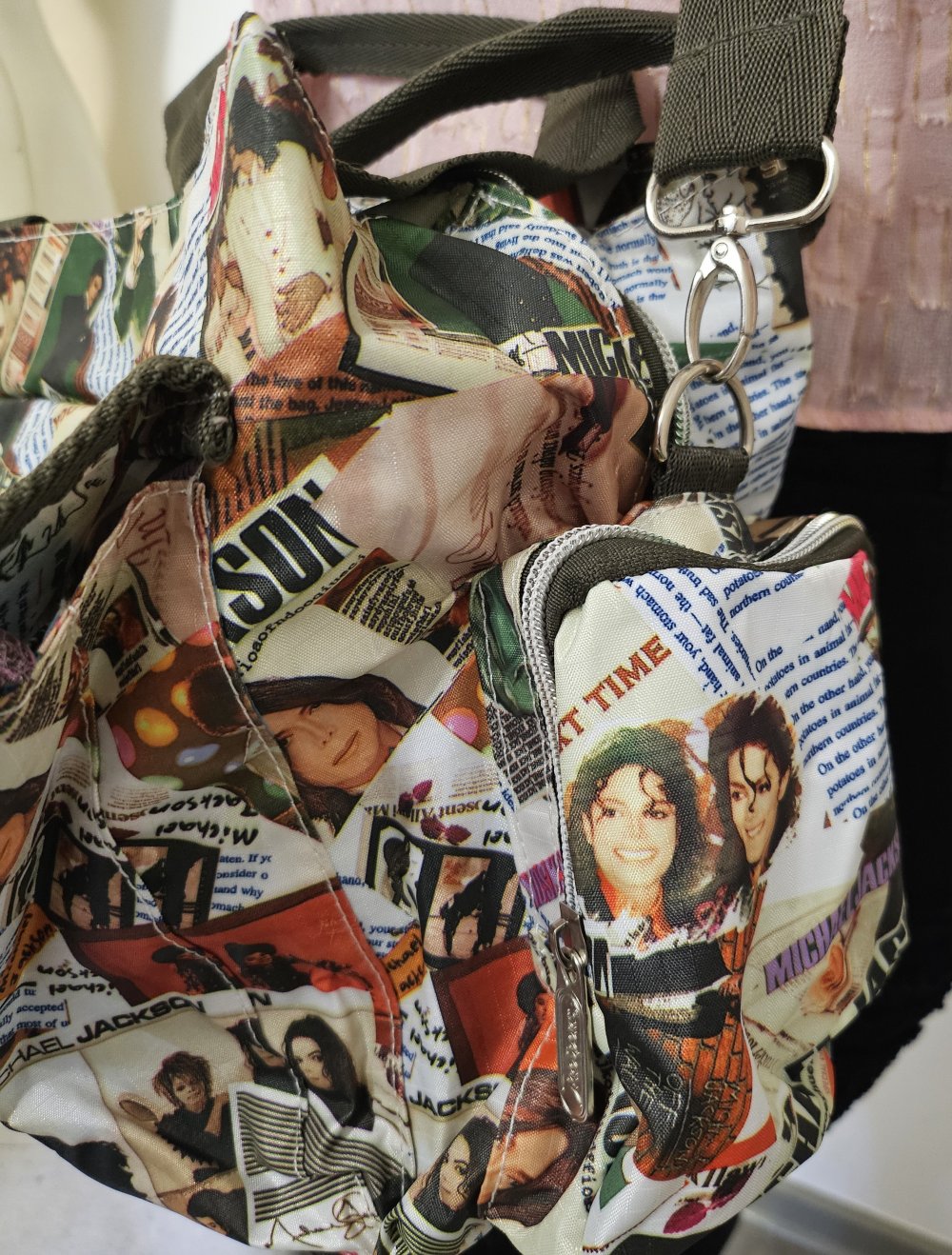 Umhängetasche mit Michael Jackson Print