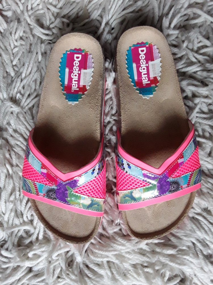 Neonrosa coole Desi - Schlappen Bio 11 Nora