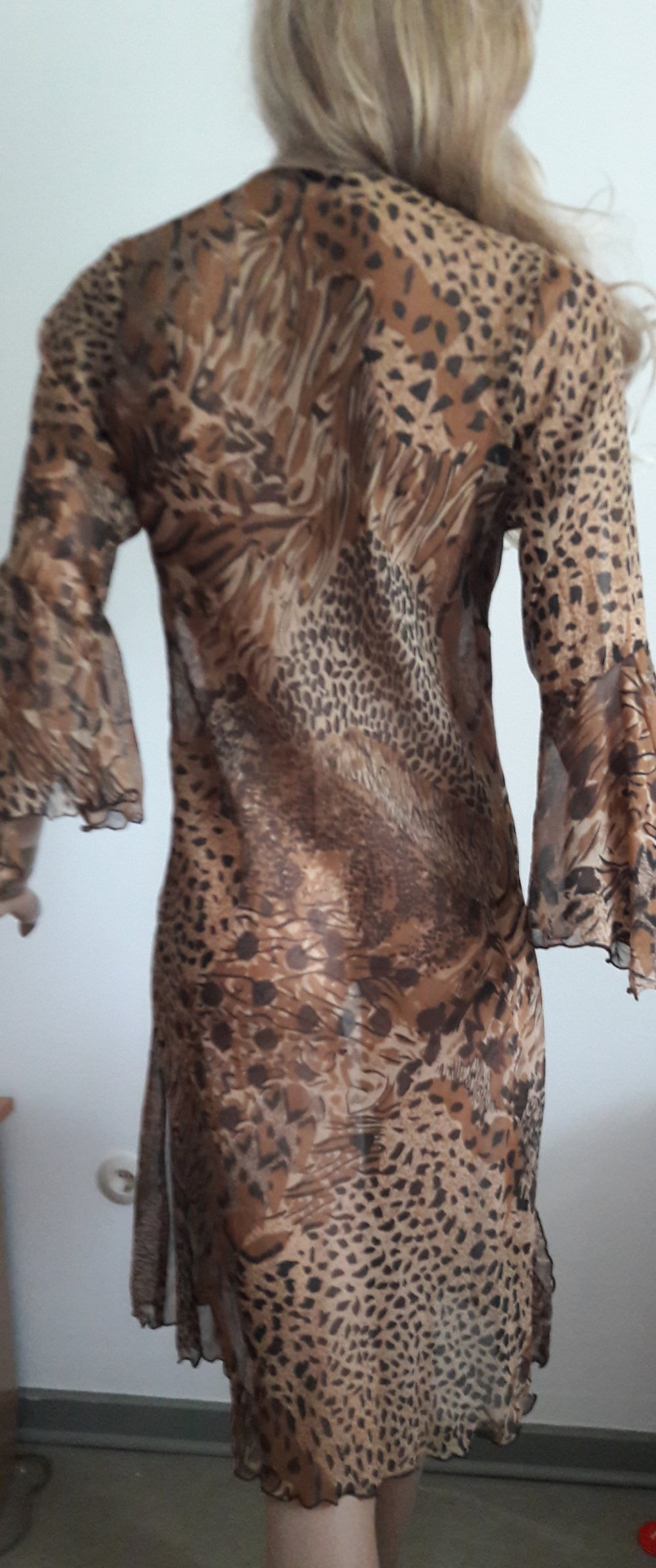 Duftiges Tunika-Kleid im Animalprint 