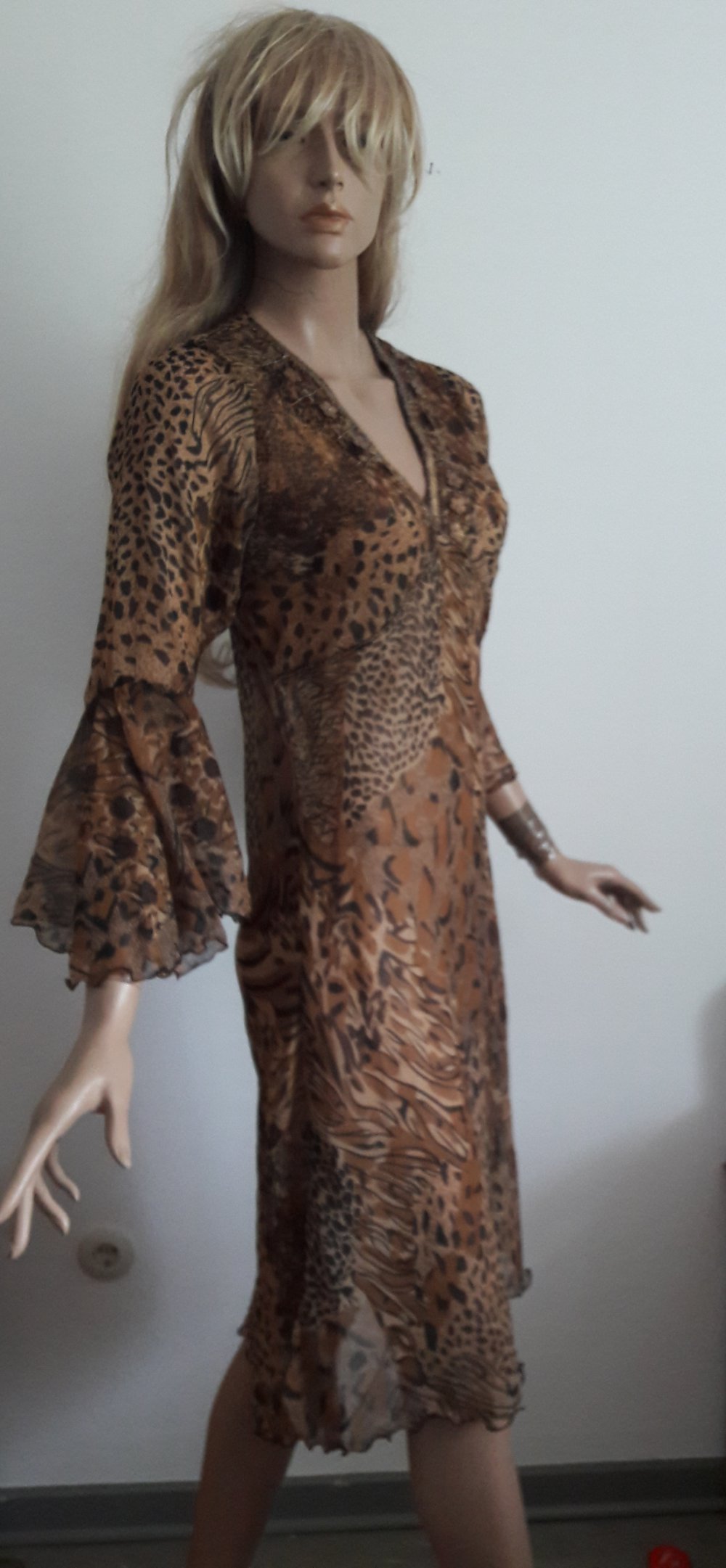 Duftiges Tunika-Kleid im Animalprint 