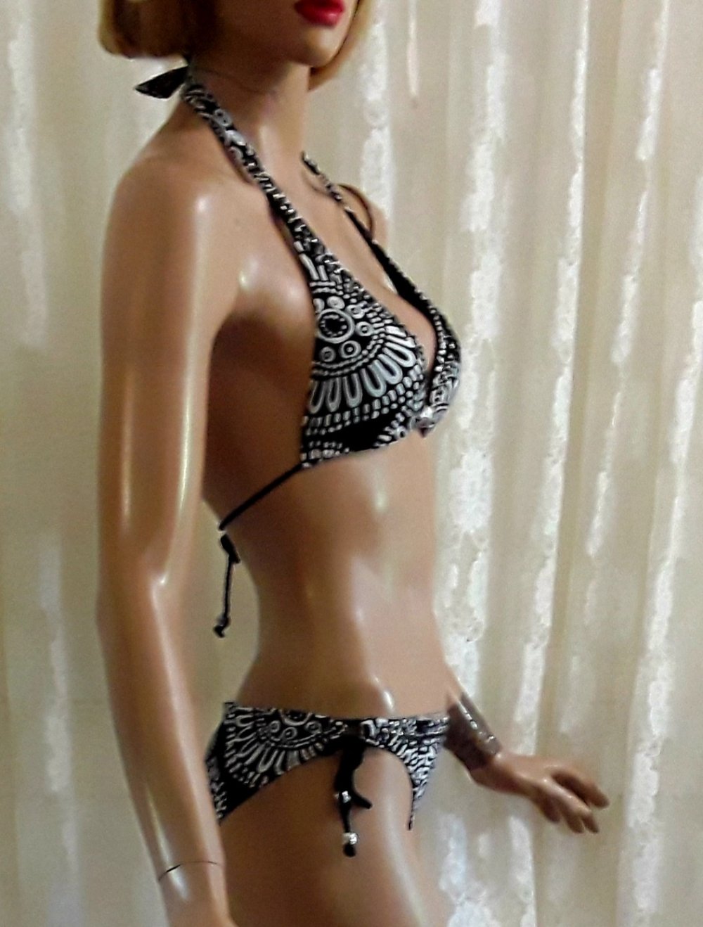 Triangel-Bikini im Ethno-Style 36/38