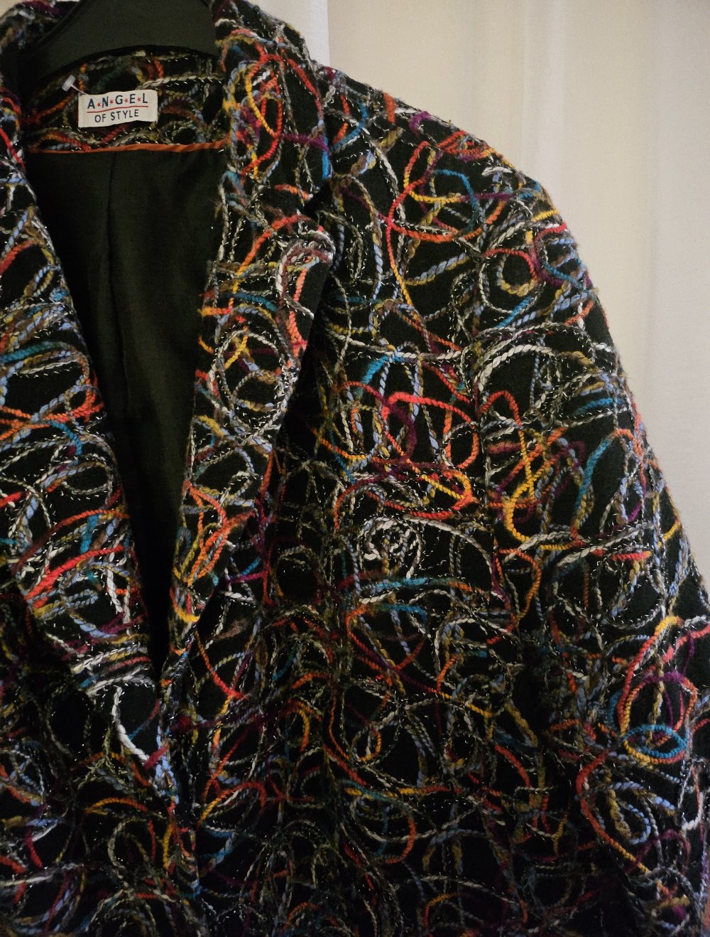 Jacke/Kurzmantel Stoff-Fäden-Optik