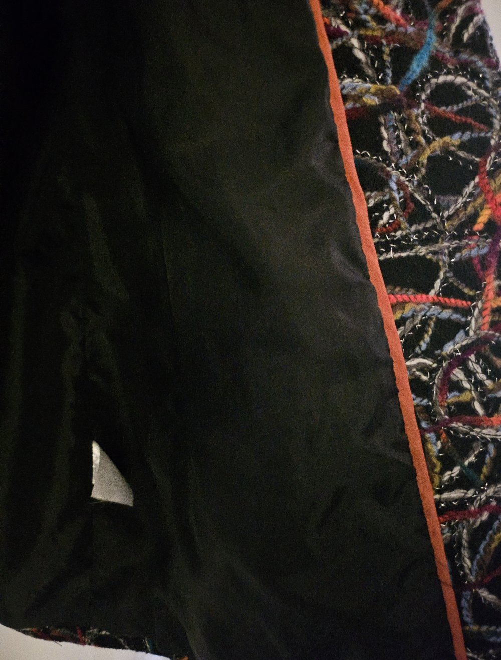 Jacke/Kurzmantel Stoff-Fäden-Optik