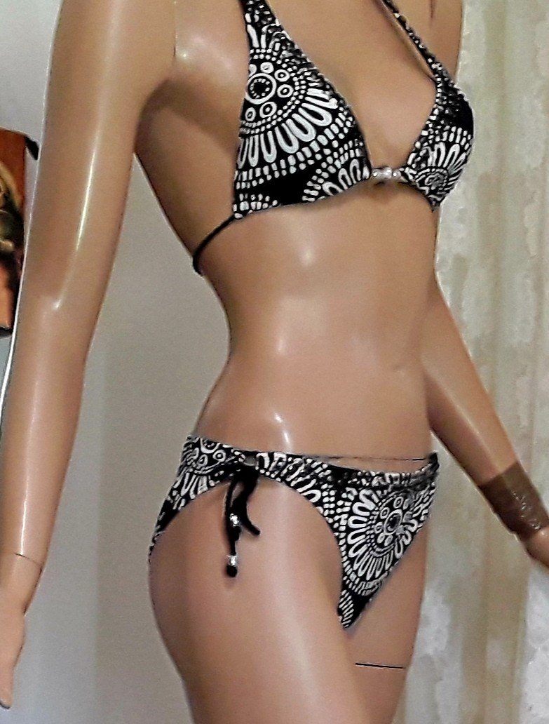 Triangel-Bikini im Ethno-Style 36/38