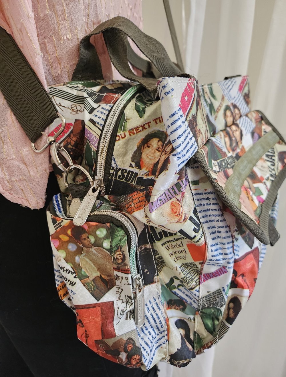 Umhängetasche mit Michael Jackson Print