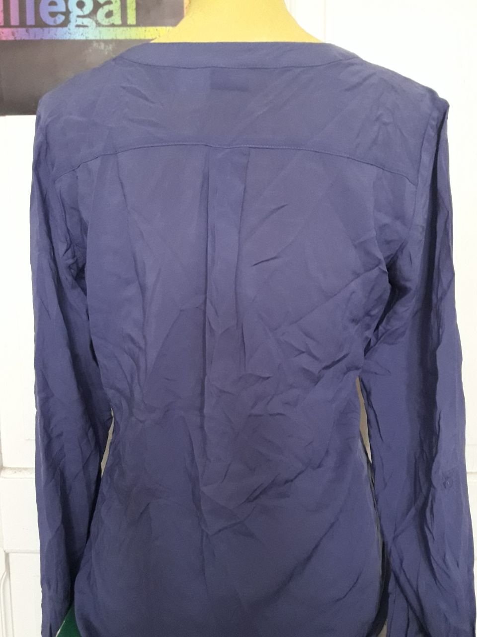 Bluse in lilablau blaulila lila 100% Viskose Bodyflirt