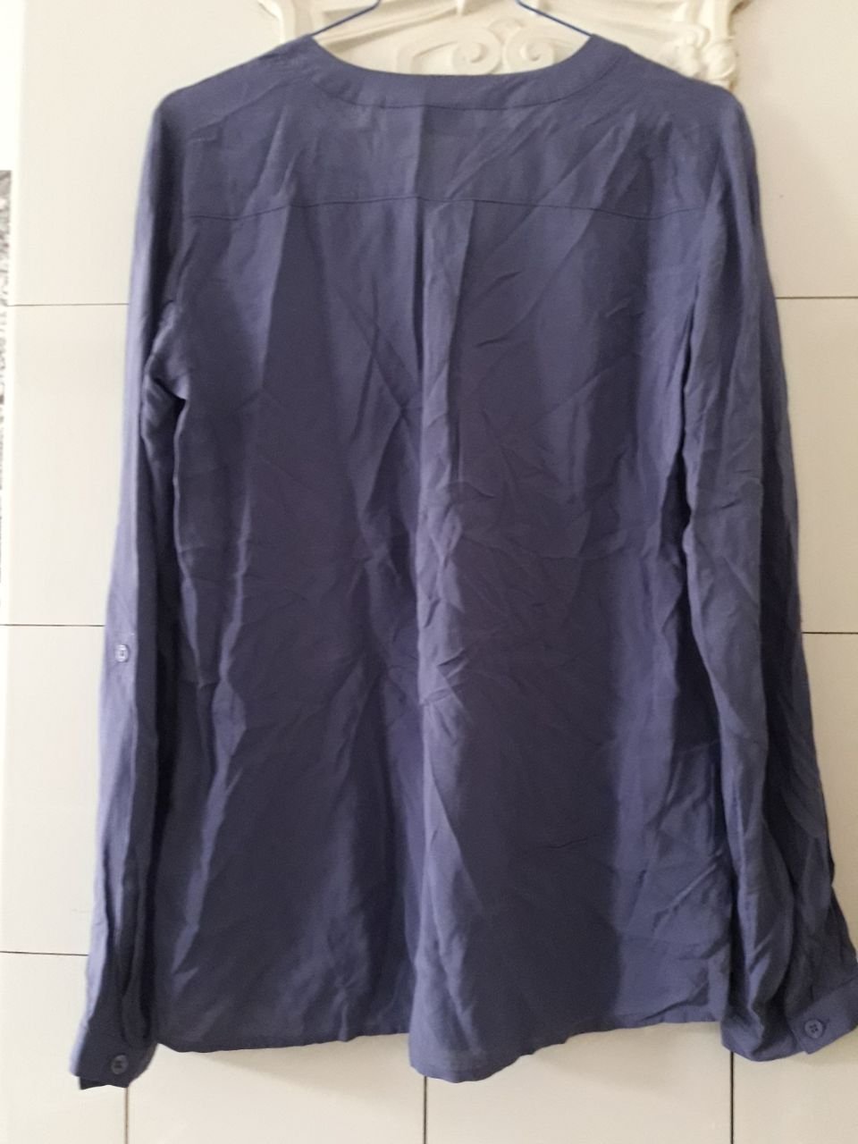 Bluse in lilablau blaulila lila 100% Viskose Bodyflirt