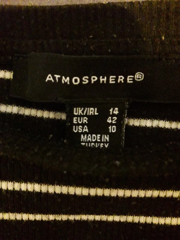 Langarmshirt Schwarzweiß Gestreift Streifen Langarm Feinripp Anliegend Rundhals