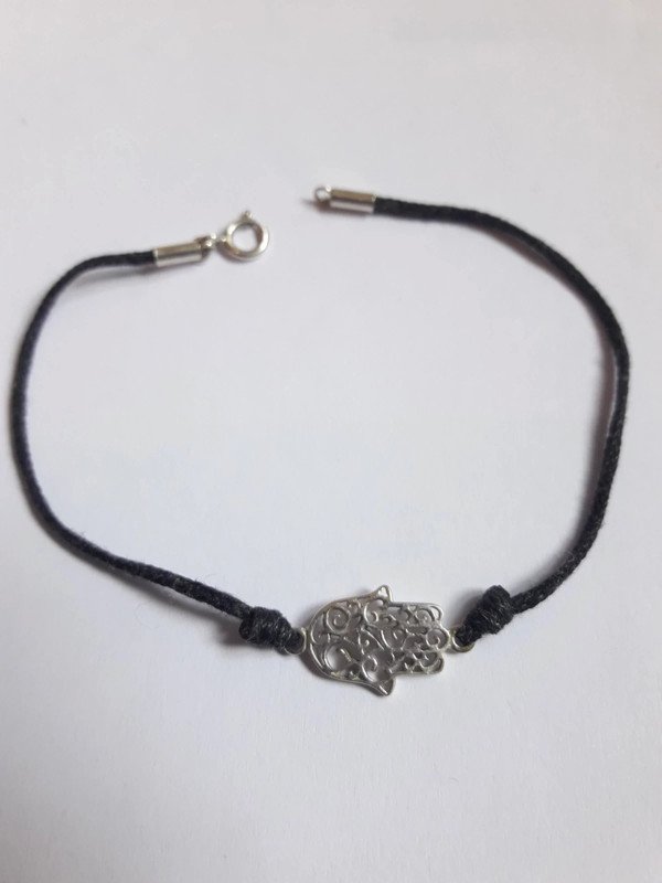 Armband Hamsa Hand Silber Anhänger Schmuck Muster Gemustert Filigran Orientalisch Fatima 