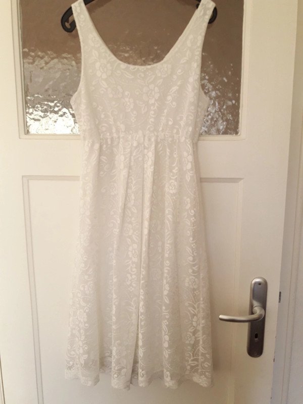 Kleid Spitzenkleid Weiß Spitze Sommerkleid