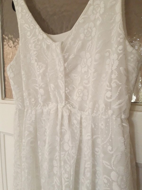 Kleid Spitzenkleid Weiß Spitze Sommerkleid