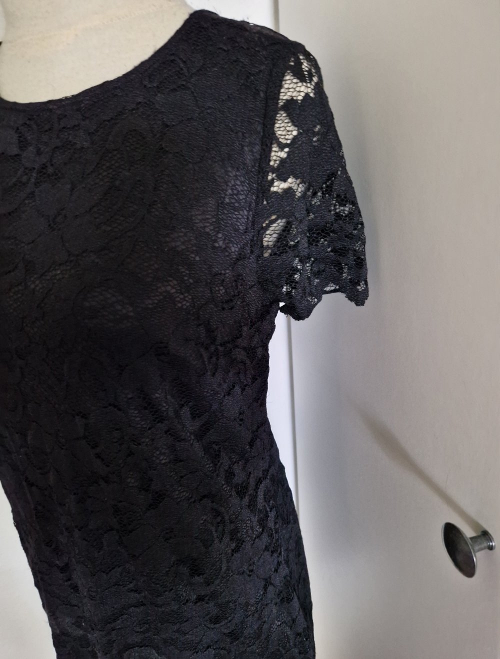 Kleid schwarz spitze Ann Christin 36