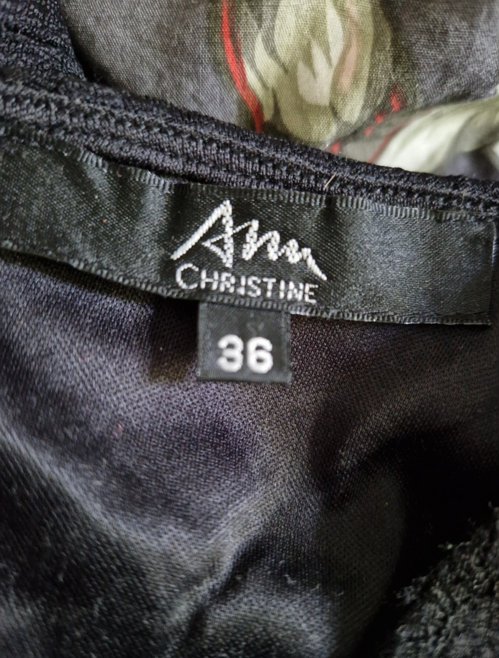 Kleid schwarz spitze Ann Christin 36