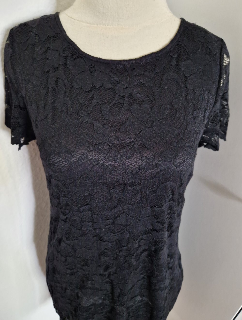 Kleid schwarz spitze Ann Christin 36