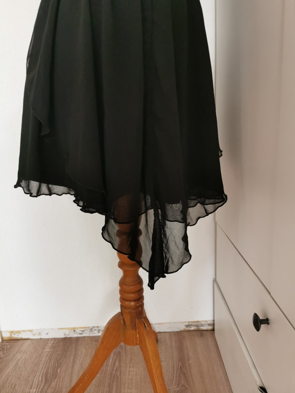 Schwarzes chiffon Kleid rare London gr. M