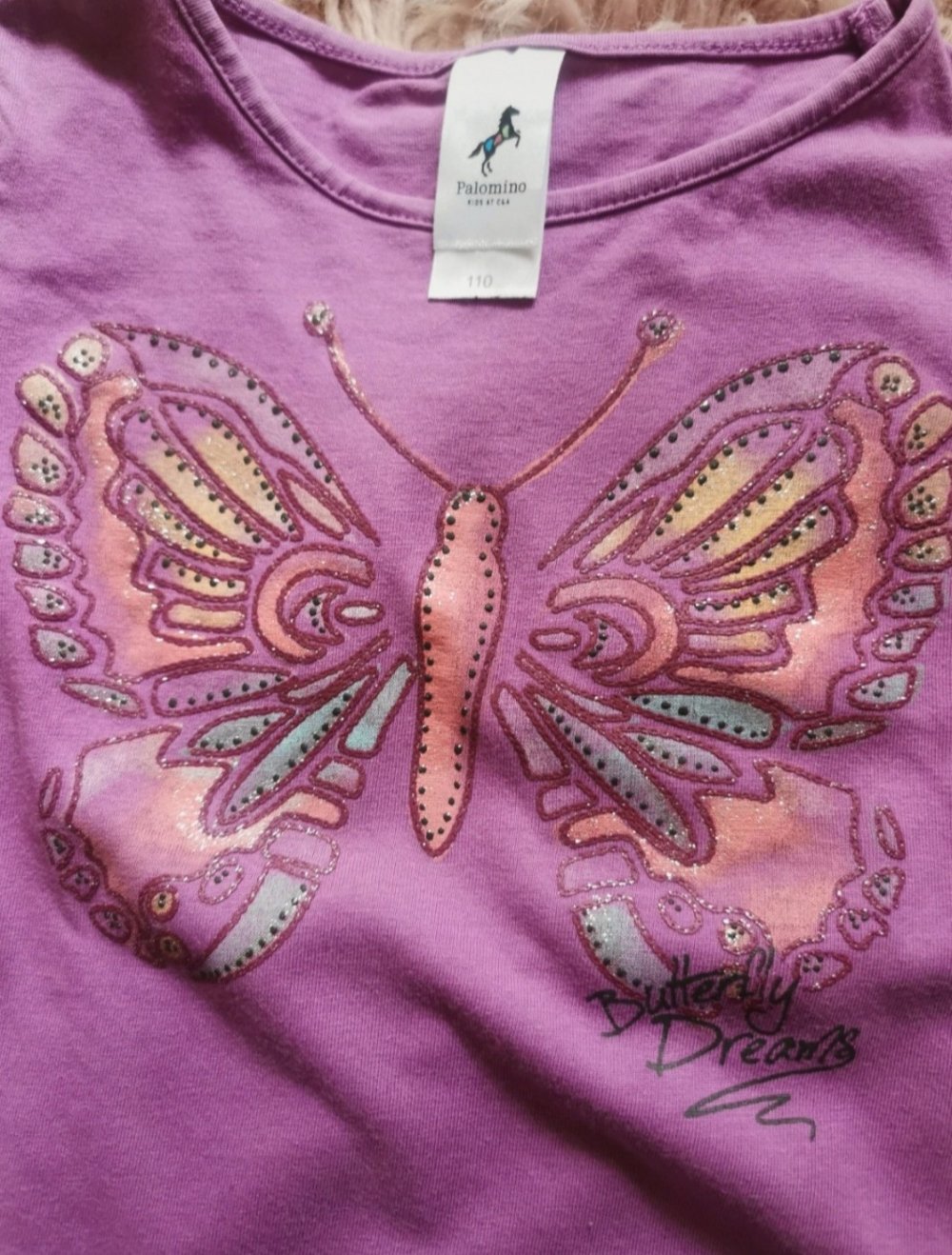 T Shirt Lila Schmetterling 110 Palomino
