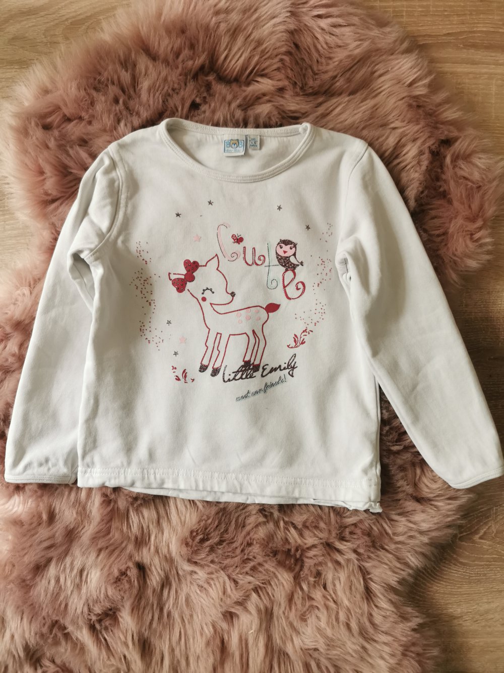 Pullover mit Reh gr 110 