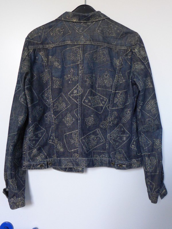 Tolle Jeans Jacke mit Gold