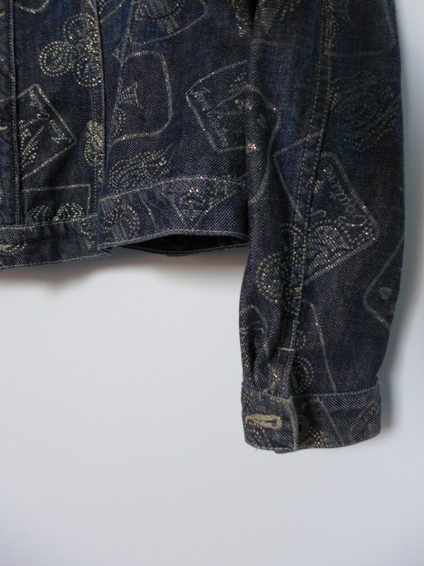 Tolle Jeans Jacke mit Gold
