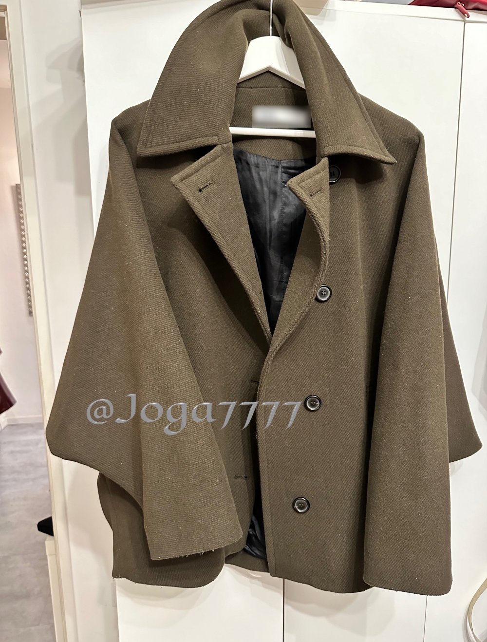 Zara cape mantel Jacke Khaki grün XS-S neuwertig viral oversized